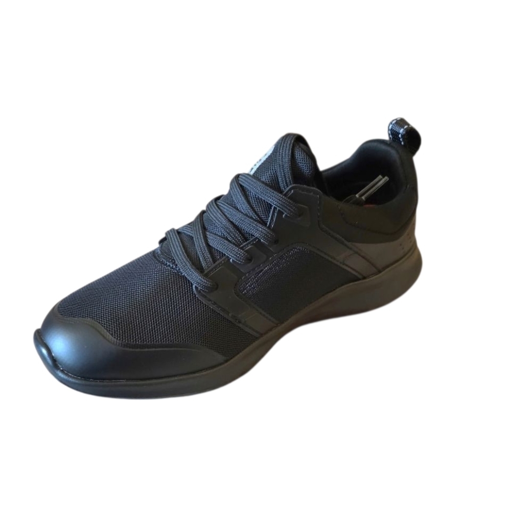 Spiez Black Lace Up Sneakers Casual Walking Shoes New with Box Womens Size 7.5 - Picture 2 of 7